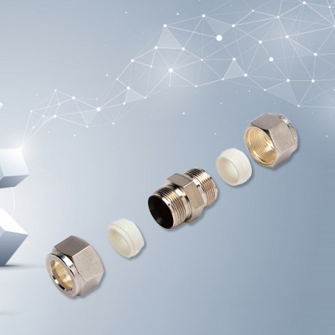 Khớp nối bằng thép không gỉ phủ PTFE với vòng Ferrules PTFE, lấy mẫu ISOKINETIC